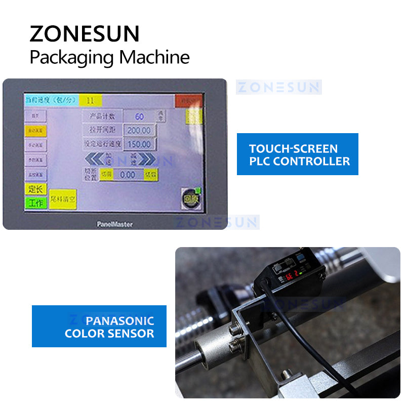 ZONESUN ZS-HY680 Automatic Horizontal Flow Vegetables Packaging Sealing Machine