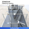 ZONESUN ZS-TB70DM Dual-Lane Automatic Bag Palletizing & Bundle Labeling Machine with Twin Conveyors and Robotic Arms