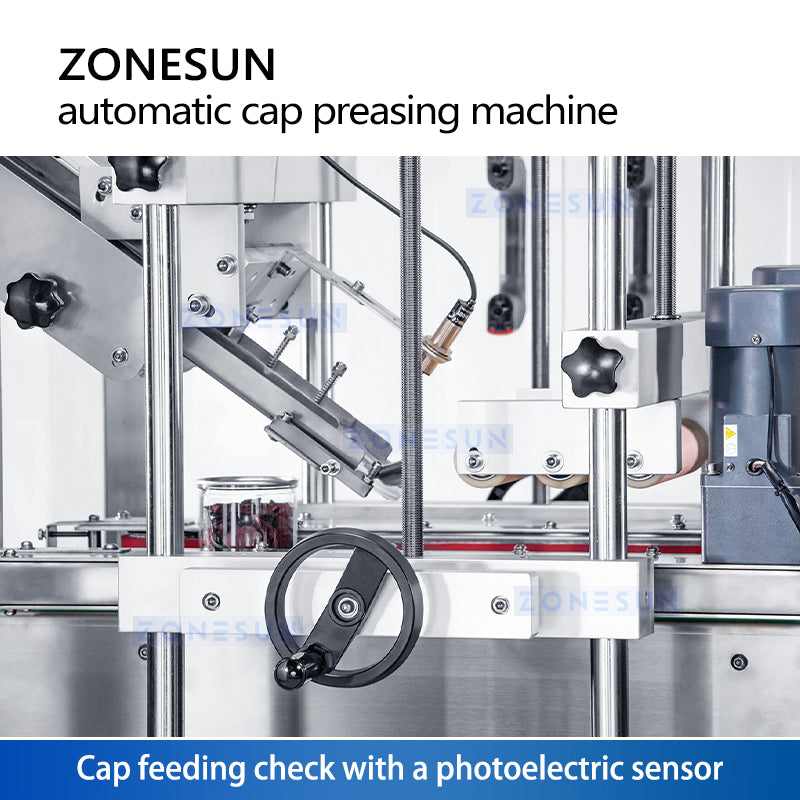 ZONESUN Automatic Press-On Cap Sealing Machine ZS-XG16D4