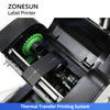 ZONESUN ZS-RPR01 Thermal Transfer Barcode Label Printer with Automatic Rewinder for Roll Labels