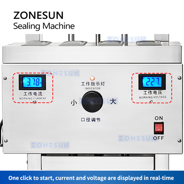 ZONESUN Induction Sealing Machine Plastic Bottles Continuous aluminum foils Sealer ZS-FS2200