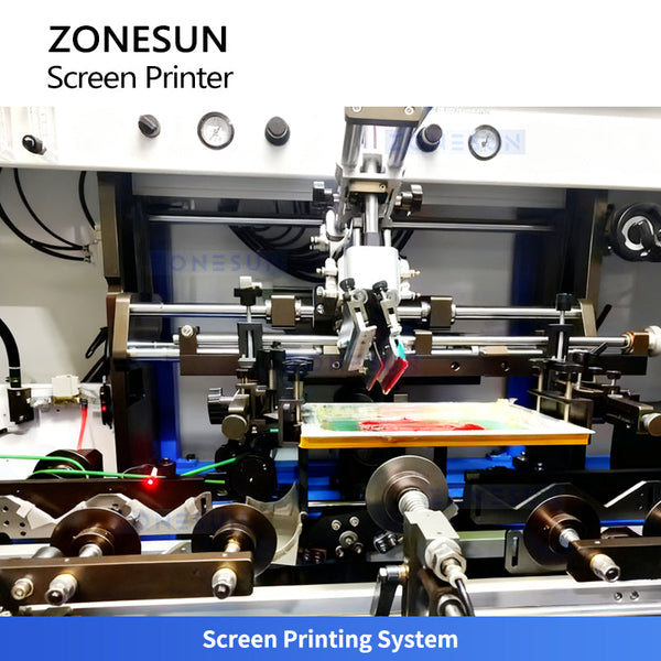 ZONESUN Automatic Bottle Single Color Screen Printer