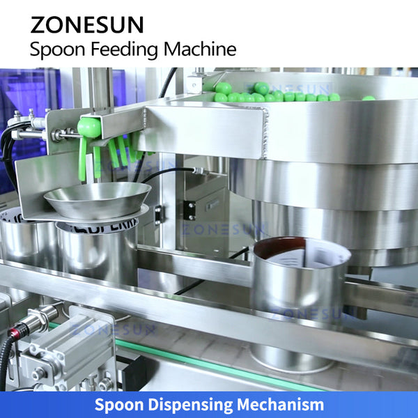 ZONESUN ZS-SF01 Automatic Vibratory Bowl Spoon Sorting and Inserting Machine 30-60 Pieces/Min