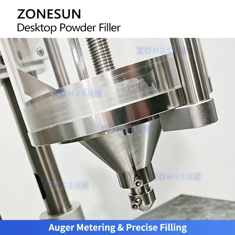 ZONESUN ZS-FM100H Tabletop Powder Filling Machine with Servo Auger for Small Dose Filling