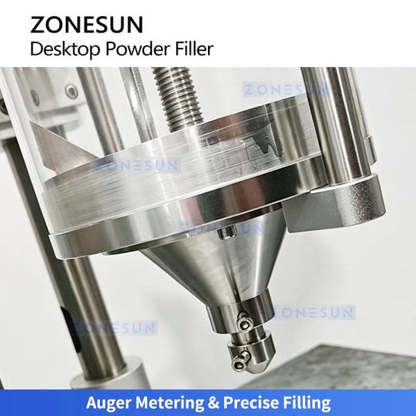 ZONESUN ZS-FM100H Tabletop Powder Filling Machine with Servo Auger for Small Dose Filling