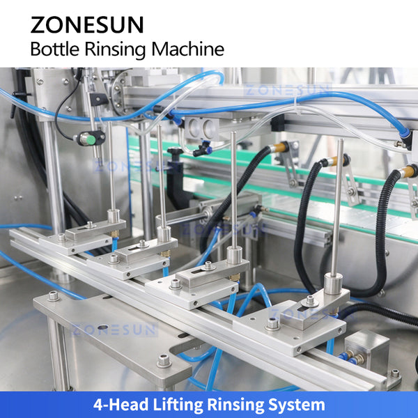 ZONESUN ZS-WB4 High-Speed Automatic Jerry Can Bottle Rinsing Equipment