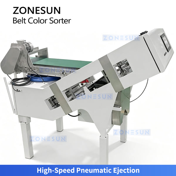 ZONESUN ZS-SXM3 Mini Belt Type CCD Color Sorter for Grains Seeds Coffee Beans & Nuts