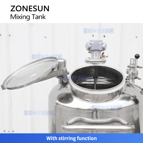 ZONESUN Pneumatic Mixing Tank Blender ZS-PMT100L