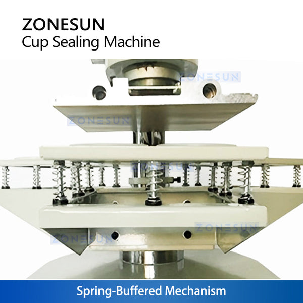 ZONESUN ZS-KCS5 Manual Cup Sealer Machine for Plastic Cups Milk Tea Coffee & Yogurt Shops Fast Heat Sealing with Adjustable Molds