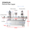 ZONESUN ZS-FAL180X Gravity Bottle Filler Automatic Perfume Bottle Liquid Vacuum Filling Capping Machine