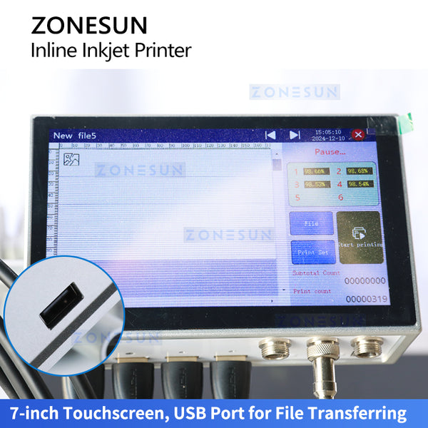 ZONESUN ZS-IIP550 Industrial Inkjet Coding Machine