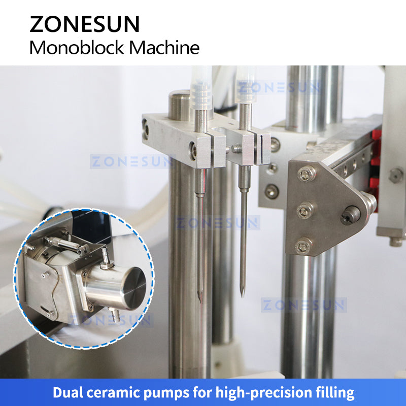 ZONESUN ZS-AFCU1 Marker pen Monoblock Machine Megnetic Pump Filling Pressing Machine