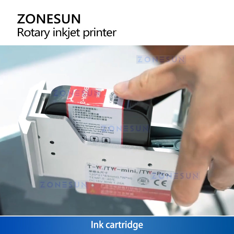 ZONESUN ZS-RIP1 Rotating Inkjet Printing Machine for Curved Surfaces Bottle Tube Vial Printer