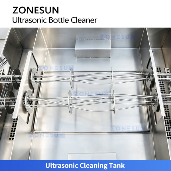 ZONESUN ZS-UWB8 Automatic Ultrasonic Bottle Washing Machine for 3ml-10ml Vials Water & Air Cleaning System