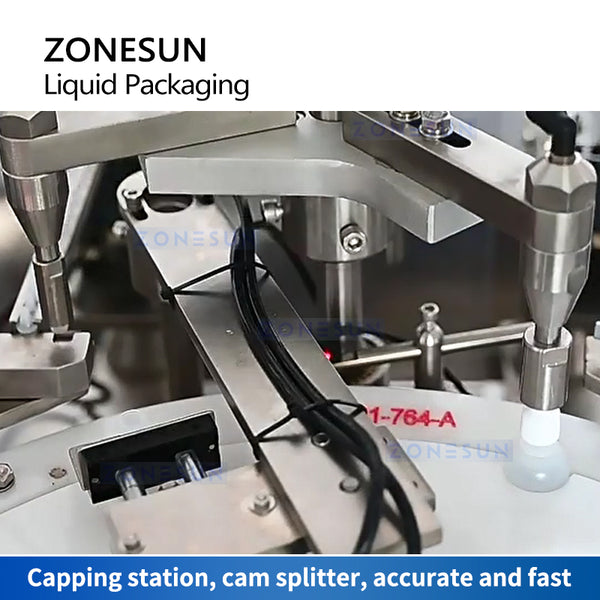 ZONESUN ZS-AFC450-2 Automatic Peristaltic Pump Liquid Filling Capping Machine