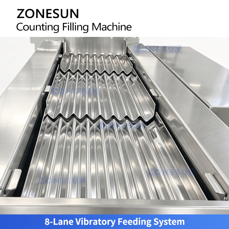 ZONESUN ZS-JF8C Semi-Automatic 8-Lane Hardware Candy Counting Filling Machine