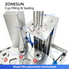 ZONESUN ZS-AFS20D Automatic Hidden Tea Cup Filling and Sealing Machine for Tea and Coffee