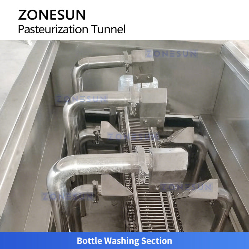 ZONESUN ZS-PM2 Tunnel Pasteurizer With Washing Dryer