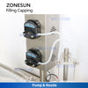 ZONESUN ZS-AFC37 Rotary Vial Filling & Capping Machine for Cosmetics & Chemicals