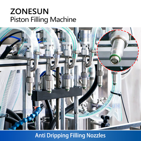 ZONESUN ZS-YT6T-6PX 6‑Head Servo Piston Paste Filling Machine