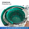 ZONESUN ZS-FAL180D3 Automatic Magmetic Pump Liquid Filling Round Bottle Cap Screwing Labeling Production Line
