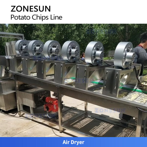 ZONESUN ZS-PCL1 Automatic Potato Chips Production Line Snack Food Processing Equipment