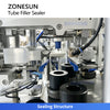 ZONESUN ZS-FS009D Automatic Soft Tube Filling and Sealing Machine for A+B Creams Toothpaste Cosmetic