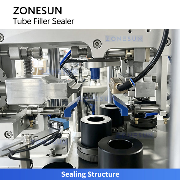 ZONESUN ZS-FS009D Automatic Soft Tube Filling and Sealing Machine for A+B Creams Toothpaste Cosmetic