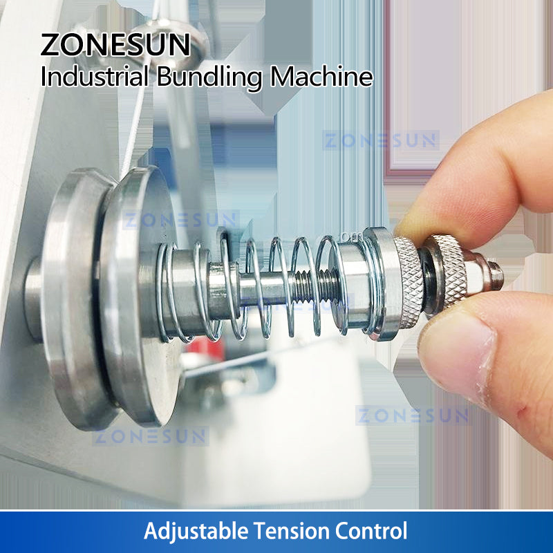 ZONESUN ZS-KZJ100 Automatic Elastic Rope Bundling Machine for Vegetables Flowers Cables Fast Tying System
