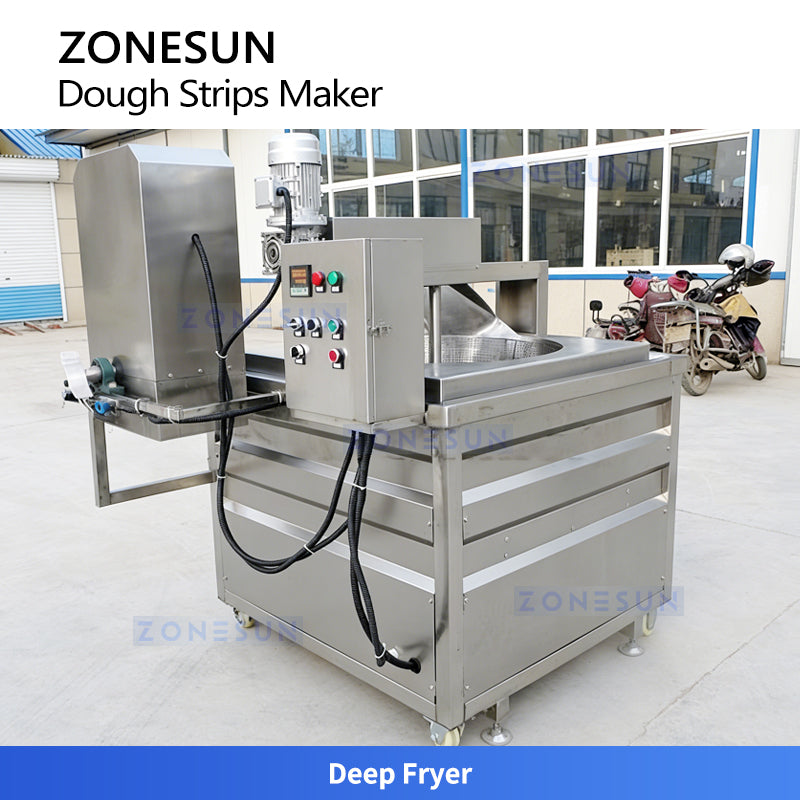ZONESUN ZS-DSPL1 Industrial Automatic Dough Strip Production Line for Chin Chin Processing