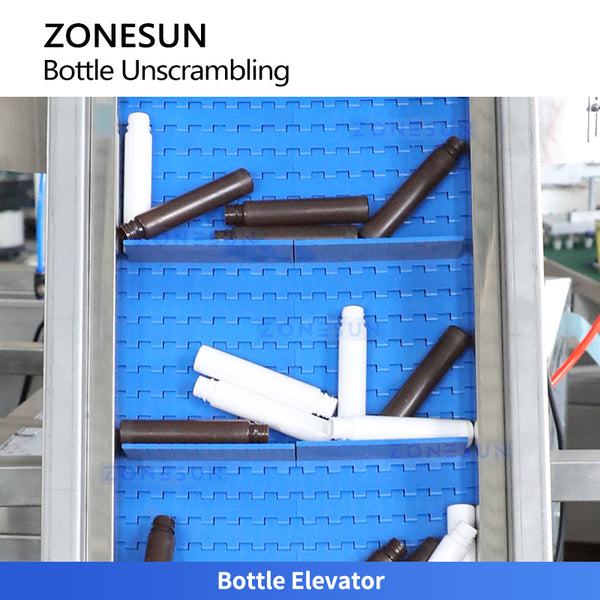 ZONESUN ZS-LPH200 Automatic Bottle Flipping and Unscrambling Machine with Elevator
