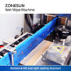 ZONESUN ZS-WZJP4 Wet Wipe Packaging Machine Automatic Packer