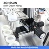 ZONESUN ZS-RSV4L Semi-Automatic Multi-color Swirl Cream Filling Machine