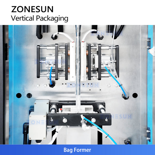 ZONESUN ZS-FS120Q Vertical Powder Packing Machine | Automatic Sachet Auger Filler and Sealer 30-40BPH