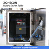 ZONESUN ZS-LP1200L Stainless Steel Rotary Sachet Collection Table Machine