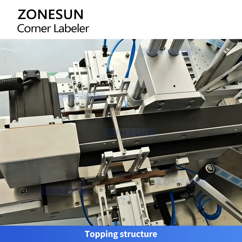 ZONESUN ZS-TB816 Double-Side Box Anti-Tamper Corner Labeling Machine