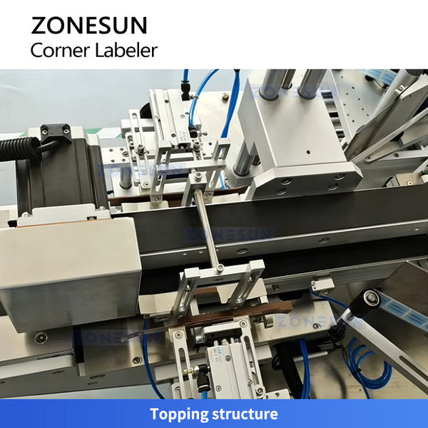 ZONESUN ZS-TB816 Double-Side Box Anti-Tamper Corner Labeling Machine
