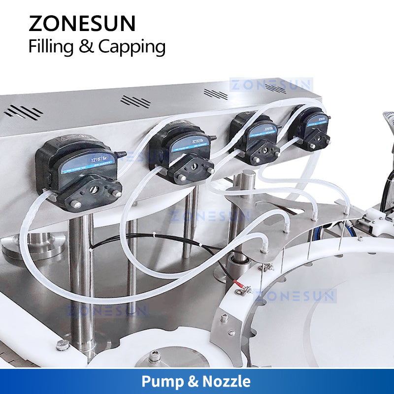 ZONESUN ZS-AFC39 Automatic Vial Filler & Capper for Pharma and Cosmetic Packaging