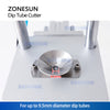 ZONESUN ZS-JG300 Pneumatic Spray Perfume Bottle Cap Dip Tube Cutting Machine