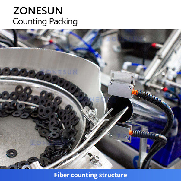 ZONESUN ZS-FSCS02 Automatic Particle Bagging Machine Screw Hardware Small Parts Counting and Packing Machine
