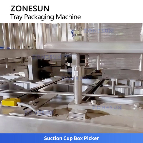 ZONESUN ZS-GWF7 Automatic Cup Filling and Sealing Production Line for Dried Fruits, Nuts & Granular Food Packaging