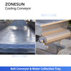 ZONESUN ZS-CT5 Industrial Air Cooling Mesh Belt Conveyor for Roasted Nuts Fried Foods and Food Processing Lines