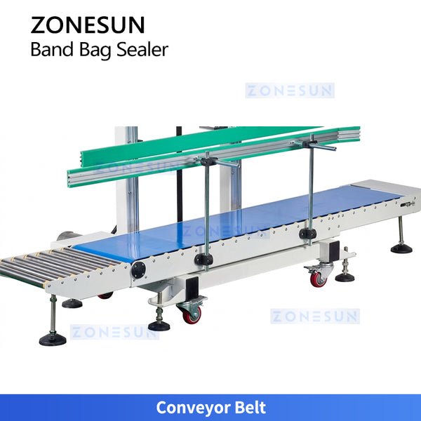 ZONESUN ZS-LWC350L Dual-Motor Vertical Continuous Band Sealer for Large and Heavy Bags