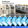 ZONESUN ZS-ASP6 Semi-Automatic Liquid Filling Machine For Jelly Juice  Pouches