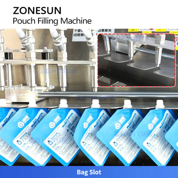 ZONESUN ZS-ASP6 Semi-Automatic Liquid Filling Machine For Jelly Juice  Pouches