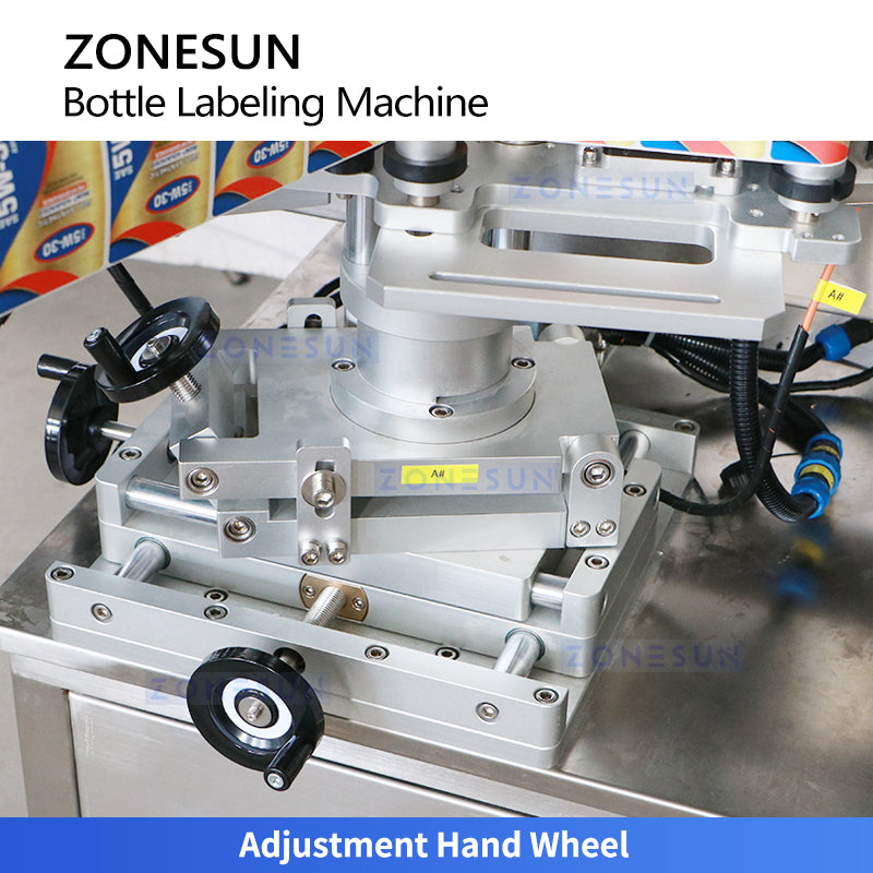 ZONESUN ZS-TB300L Automatic Double Side Labeling Machine Round Square Flat Bottle Labeler