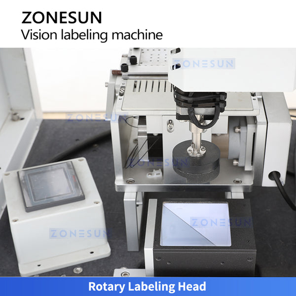 ZONESUN ZS-STB3 Automatic Vision Positioning Cap Labeling Machine for Perfume Bottles