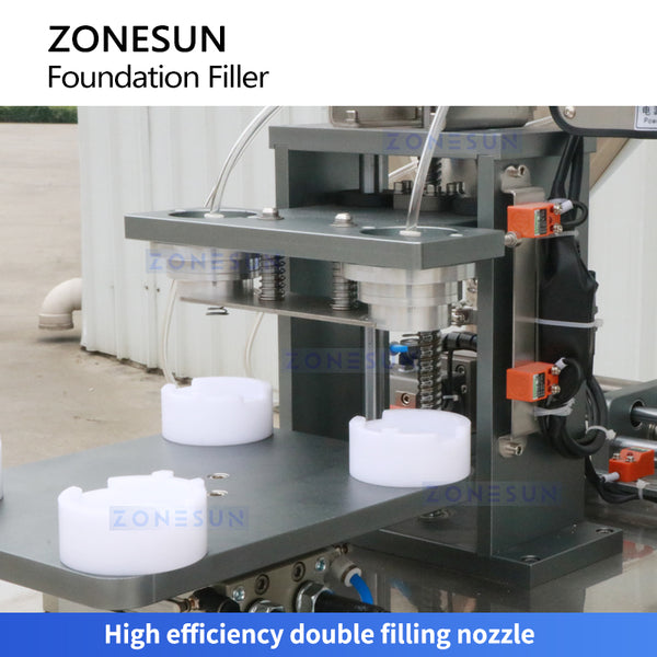 ZONESUN ZS-GTLF2 Dual-Head Cushion Compact Filling Machine for Cosmetic Production