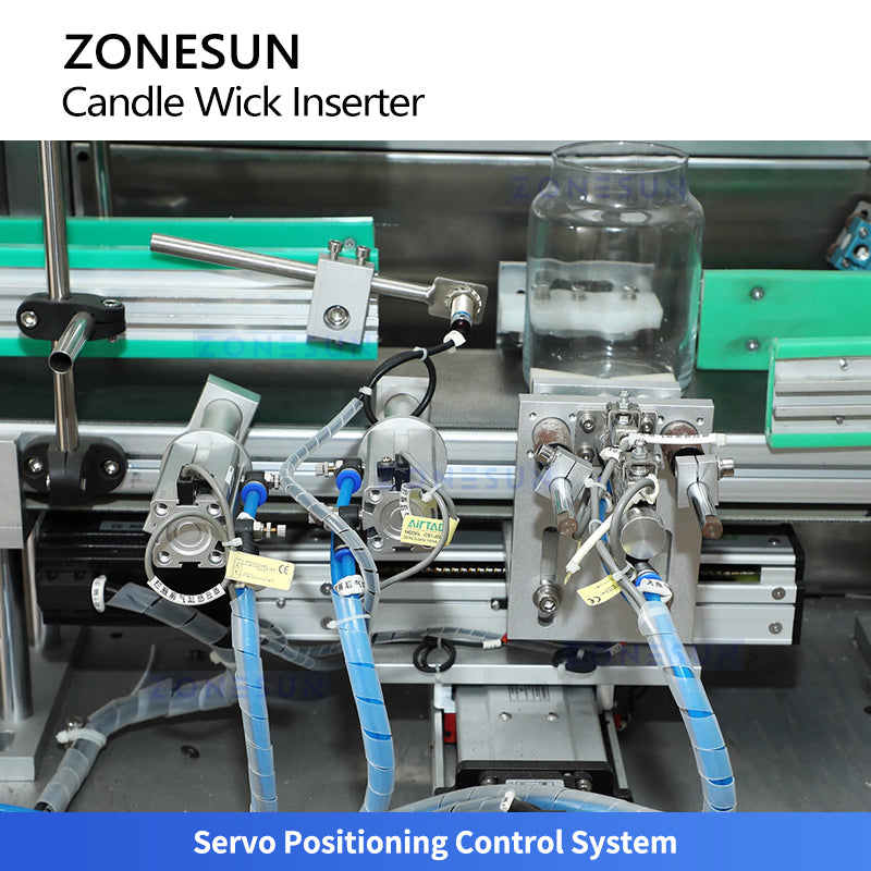 ZONESUN ZS-ACW2 Automatic Candle Wick Inserting Machine for High-Volume Candle Production Lines