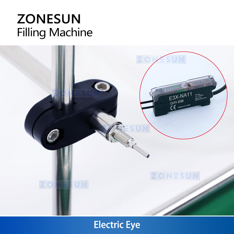 ZONESUN ZS-DPYT200L 2-Head Liquid Filling Machine with Long Conveyor